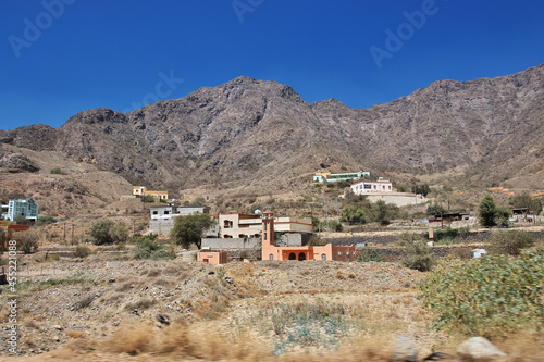 The small village in canyon of Asir region, Saudi Arabia