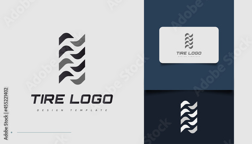 Abstract Tire Logo Design Template for Sport or Automotive Business Identity. Tyre Business Branding