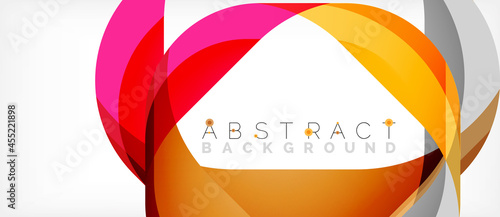 Abstract square shape with overlapping waves, minimal geometric background. Vector Illustration For Wallpaper, Banner, Background, Landing Page