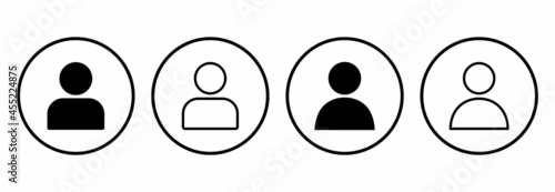 profile icon, user icon, people icon vector symbol