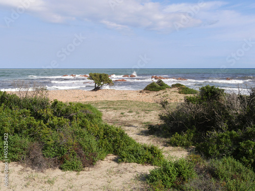 Der Strand La Spiaggetta an der Westküste von Sardinien bei Cardedu