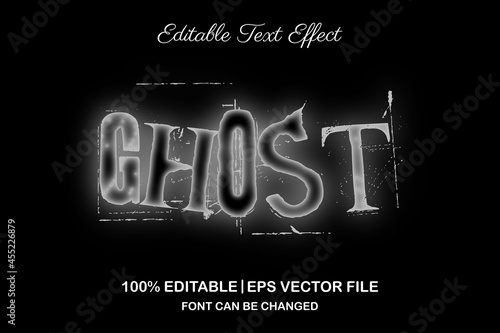 ghost 3d editable text effect
