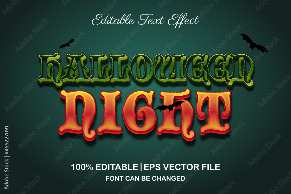 halloween night 3d editable text effect halloween night 3d editable text effect