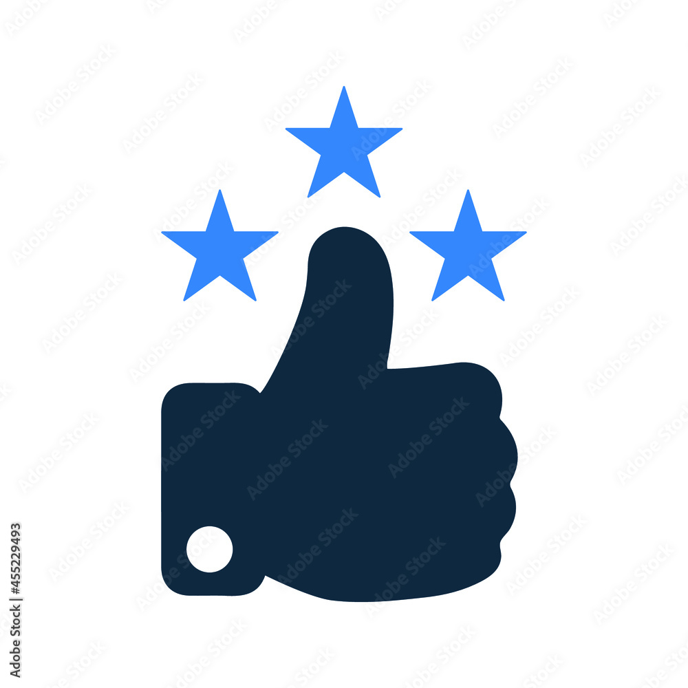 Feedback, star icon. Simple editable vector design isolated on a white background.