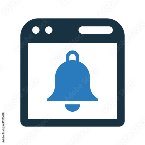 Web, alert, notify icon. Simple editable vector illustration.