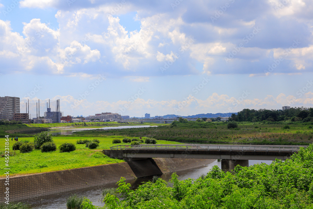 bridge over the river in the city