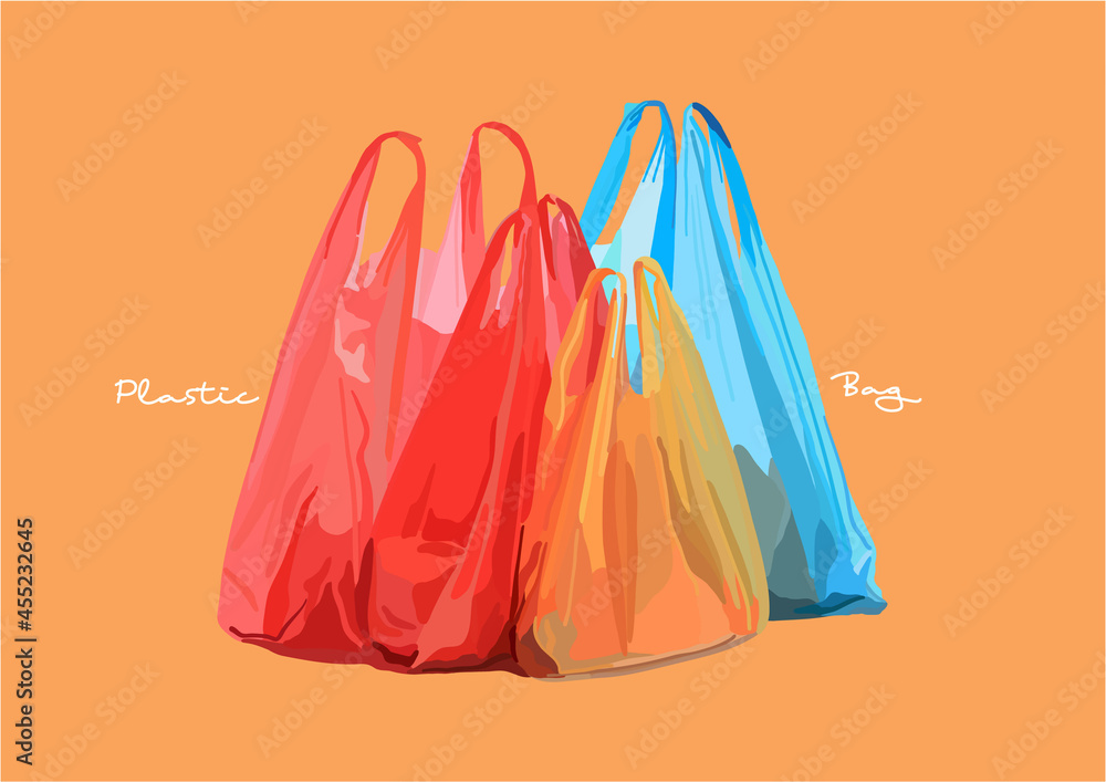Vector Illustration of Plastic Bags Vector Illustration of Plastic Bags