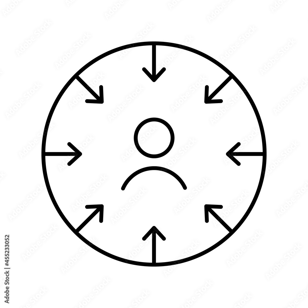 thin line customer centricity icon thin line customer centricity icon