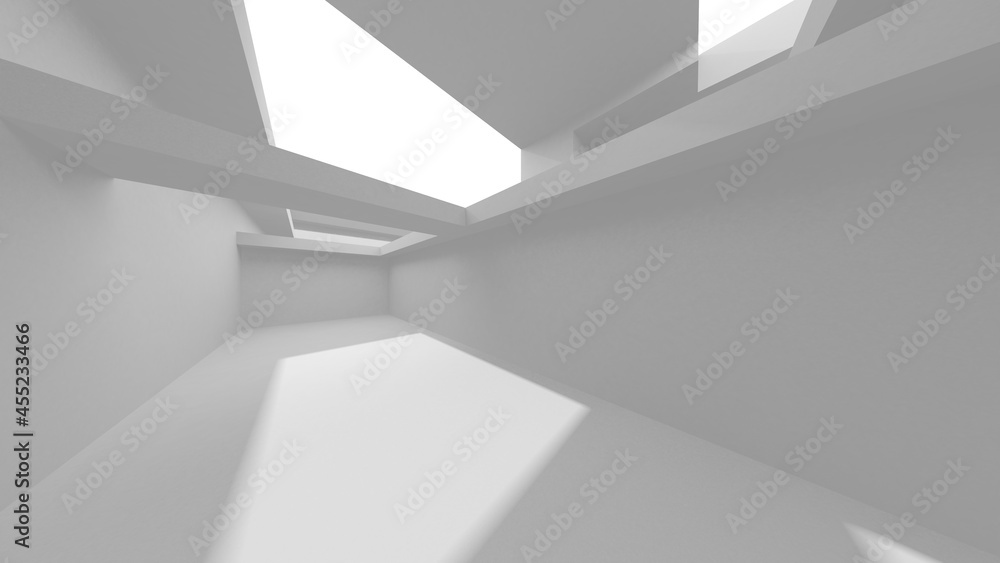 White Modern Background. Abstract Building Concept White Modern Background. Abstract Building Concept