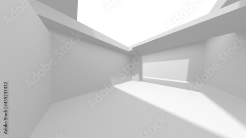 White Modern Background. Abstract Building Concept