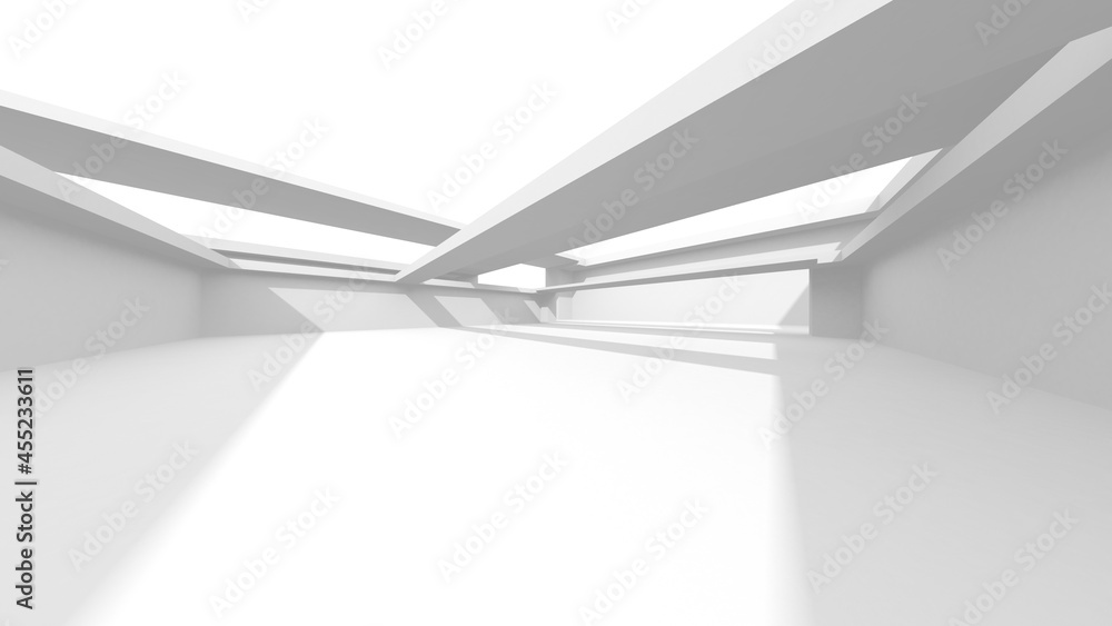 Abstract White Architecture Design Concept Abstract White Architecture Design Concept