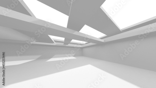 Abstract White Architecture Design Concept