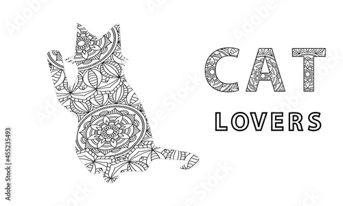 cat coloring book for cat lovers