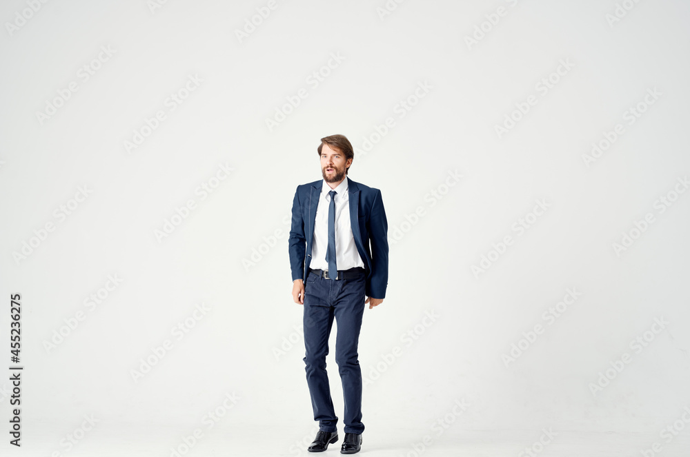 man in suit manager office emotions motion light background man in suit manager office emotions motion light background