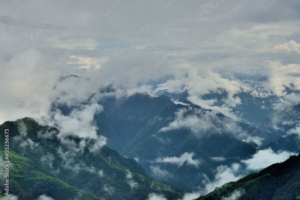 Mountain landscape-Mountain View Resort in the Hsinchu,Taiwan.