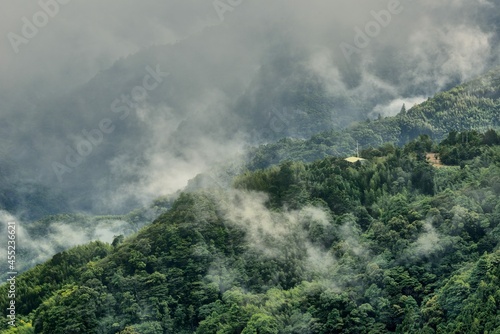 Mountain landscape-Mountain View Resort in the Hsinchu Taiwan.
