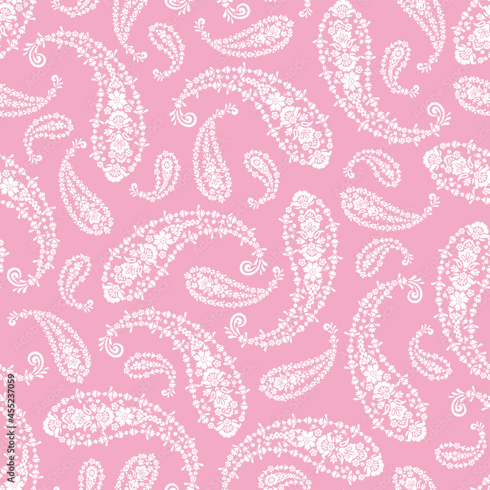 Fototapeta premium Seamless na pattern of paisley material,