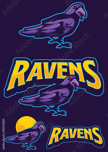 Ravens Team Mascot