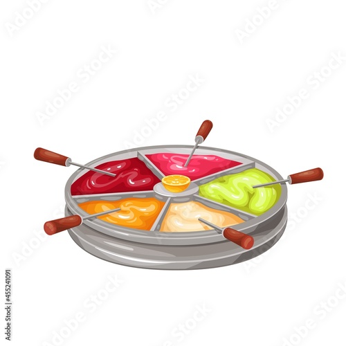 Old traditional Turkish Ottoman Paste handmade stick candy , Macun tatlisi vector illustration.