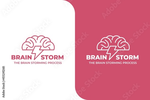 Brain Storm Smart Idea Logo
