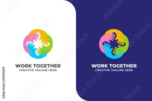 Colorful Teamwork Solidarity Community Logo