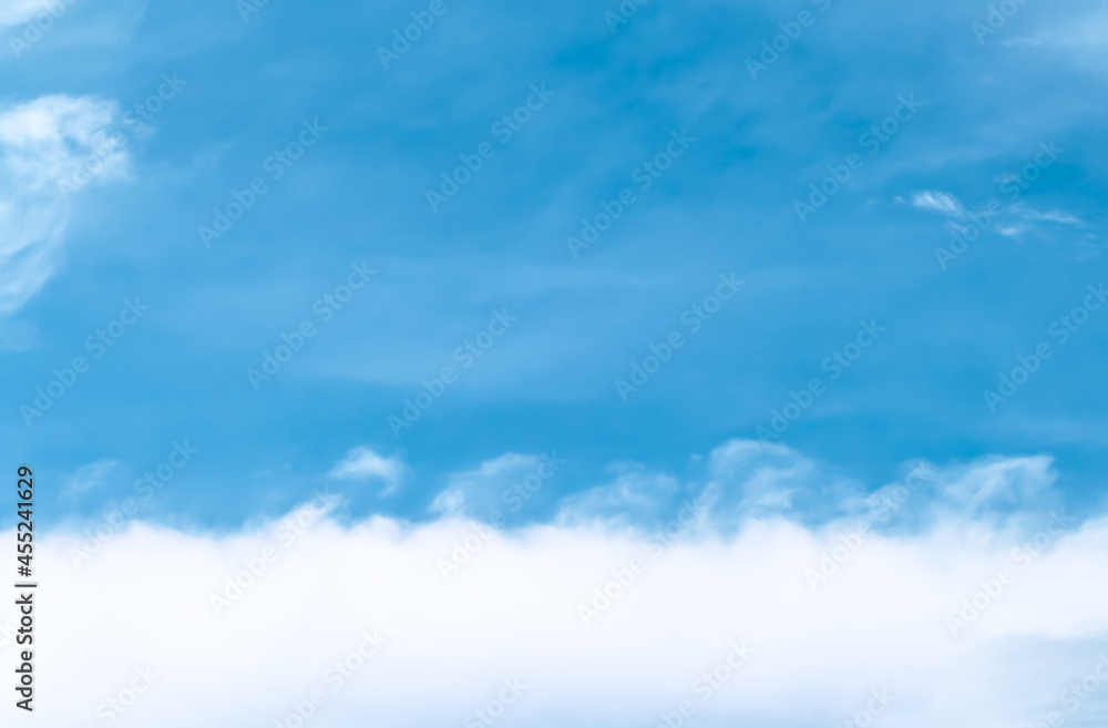 White cloud soft texture on vast blue sky ackground and space White cloud soft texture on vast blue sky ackground and space