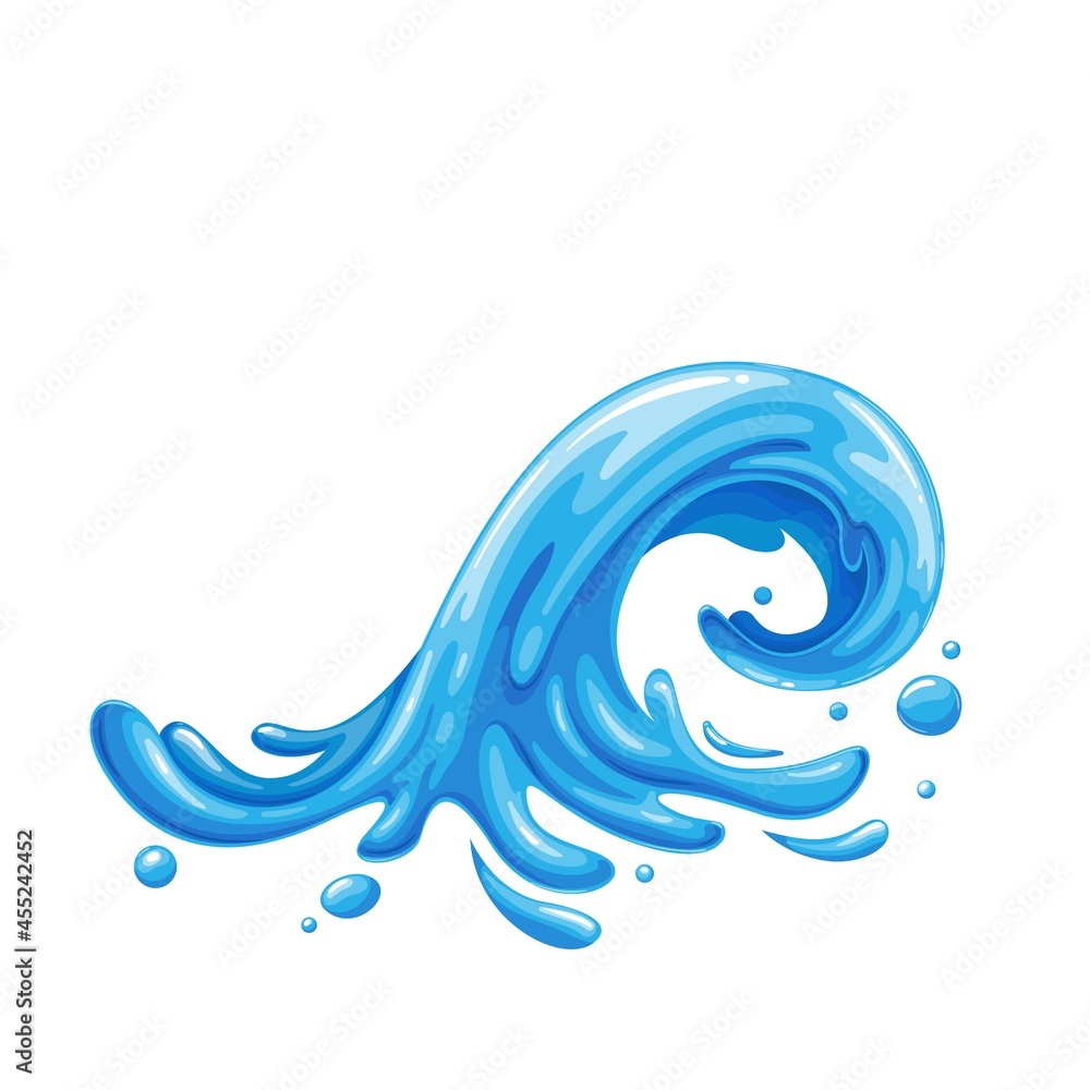 Water drops. Current drops, spray, waves and splashes. Aqua drop element, dripping liquid or raindrop vector illustration. Water drops. Current drops, spray, waves and splashes. Aqua drop element, dripping liquid or raindrop vector illustration.