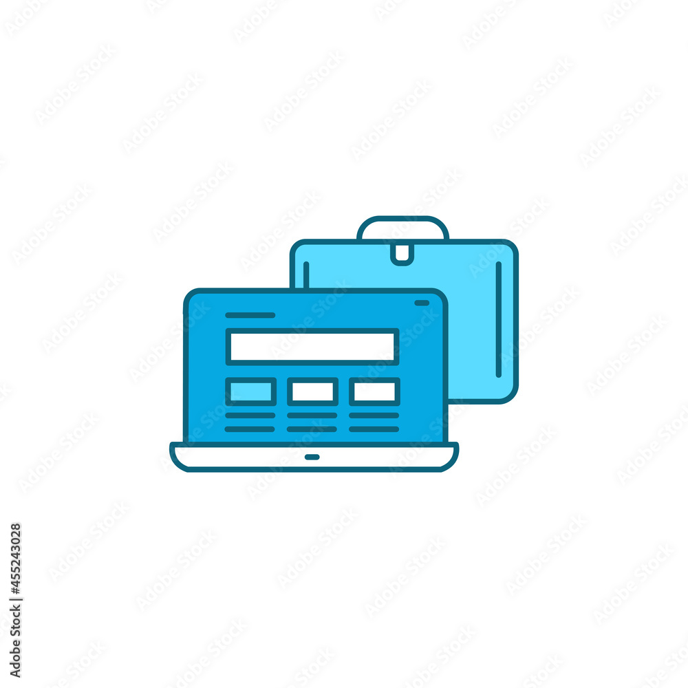 Responsive design color line icon. UI UX GUI design element. Responsive design color line icon. UI UX GUI design element.