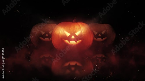 Pumpkin Helloween Dark 4K Background (ID: 455243876)