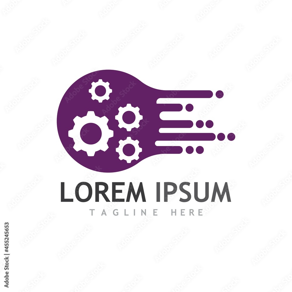 Obraz premium Gear Logo Template vector icon