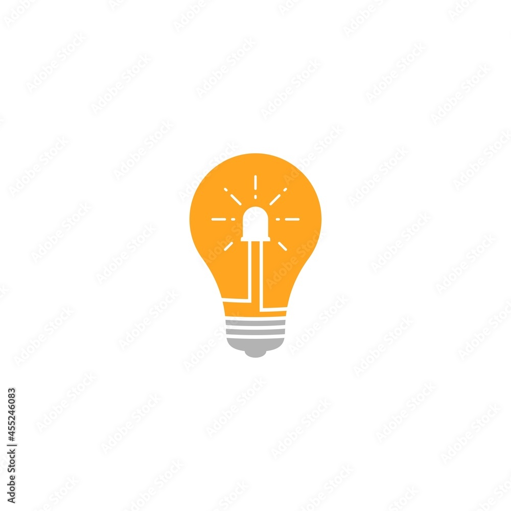 Light Emitting Diode (LED) logo, led as a replacement for light bulbs. Light Emitting Diode (LED) logo, led as a replacement for light bulbs.