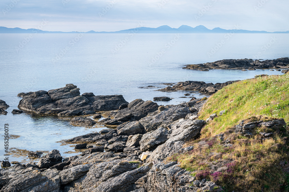 The west coast of the Mull of Kintyre at Killocraw in Argyll and Bute, Scotland The west coast of the Mull of Kintyre at Killocraw in Argyll and Bute, Scotland