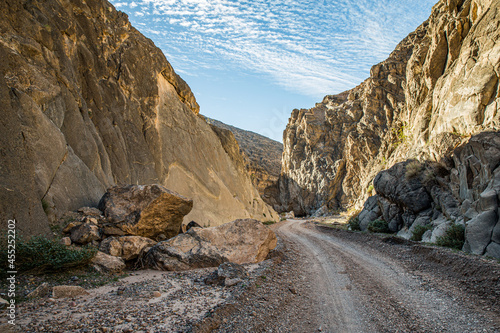 Canvas Print Titus Canyon Road in Death Valley National Park, California, USA