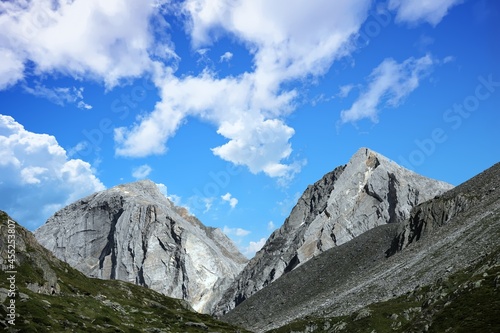 View of the mountains in the Alps