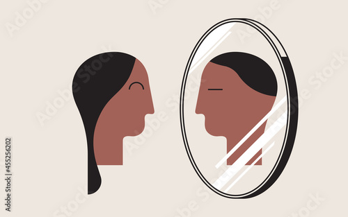 Transgender illustration. New gender identity. Vector