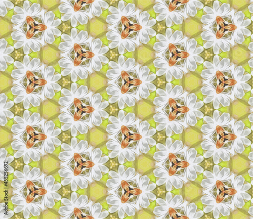 Hintergrund, Muster Blüten orange braun
