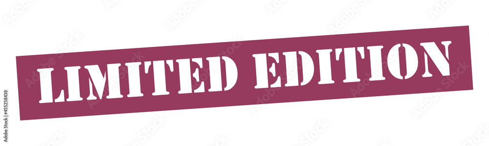 LIMITED EDITION Vector stamp. White isolated LIMITED EDITION Vector stamp. White isolated