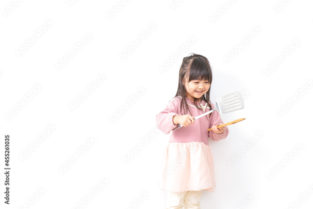 料理をする子供 料理をする子供