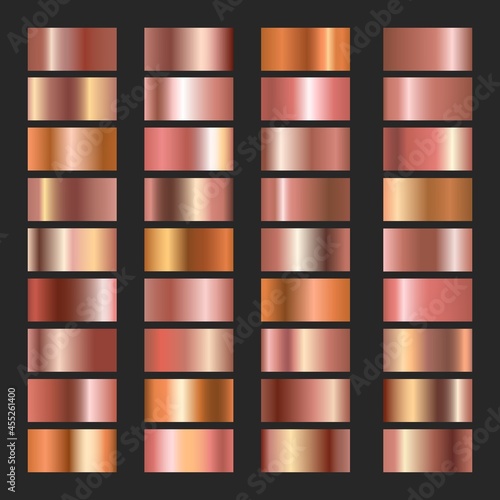 Pink copper gradients