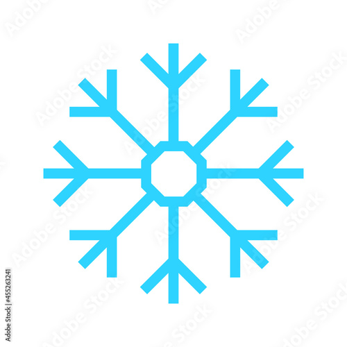 Blue Snowflake flat icon