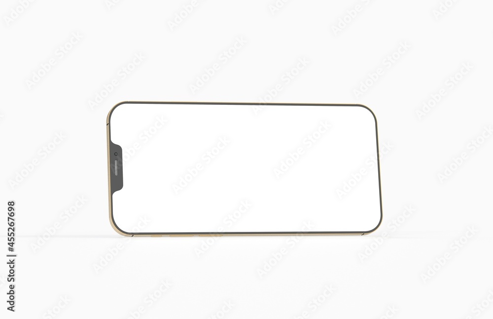 Smartphone frameless blank screen mockup template 3d Smartphone frameless blank screen mockup template 3d