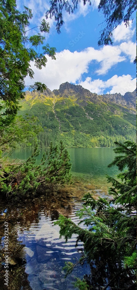 Morskie Oko, Jezioro - Ujęcie pionowe