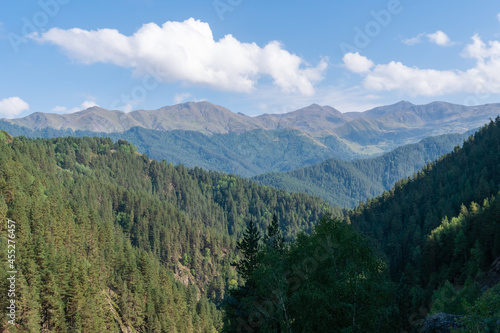 Beautiful view on mountains of Tusheti, landscape. Georiga