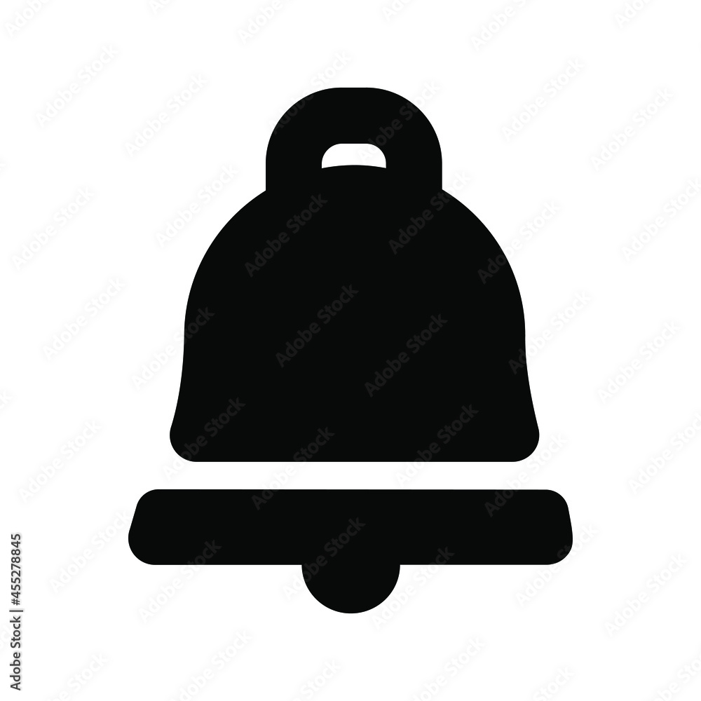 Bell vector icon. Notification. alarm illustration sign. alarm symbol. reminder logo.
