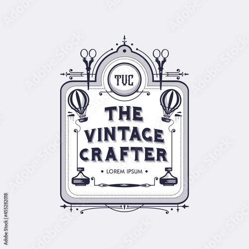 Vintage label stationery
