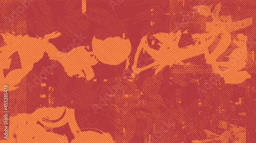 Abstract halftone background in woodcut style. vector illustration	