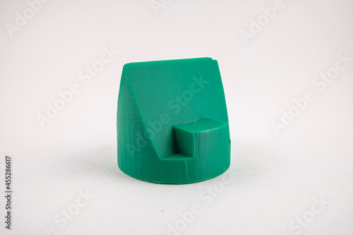 Detail created on a 3D printer on a white background