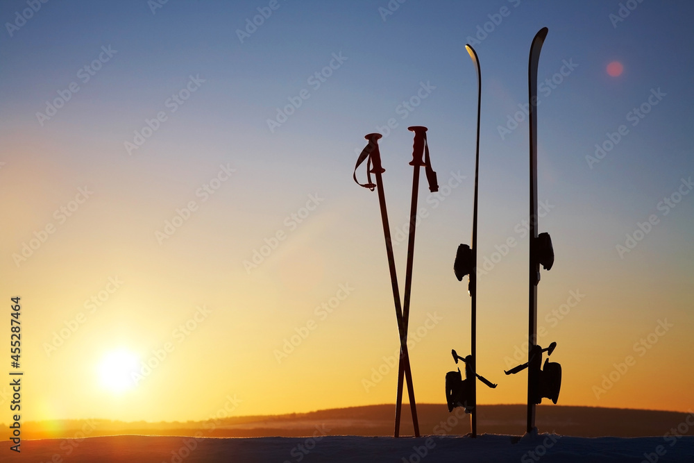 Naklejka premium Winter activities