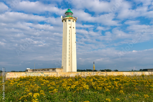 Antifer lighthouse in Normandy France