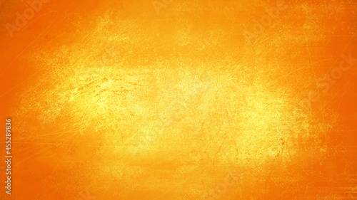 Orange and Yellow Old Cement Wall Grunge Abstract Background Texture